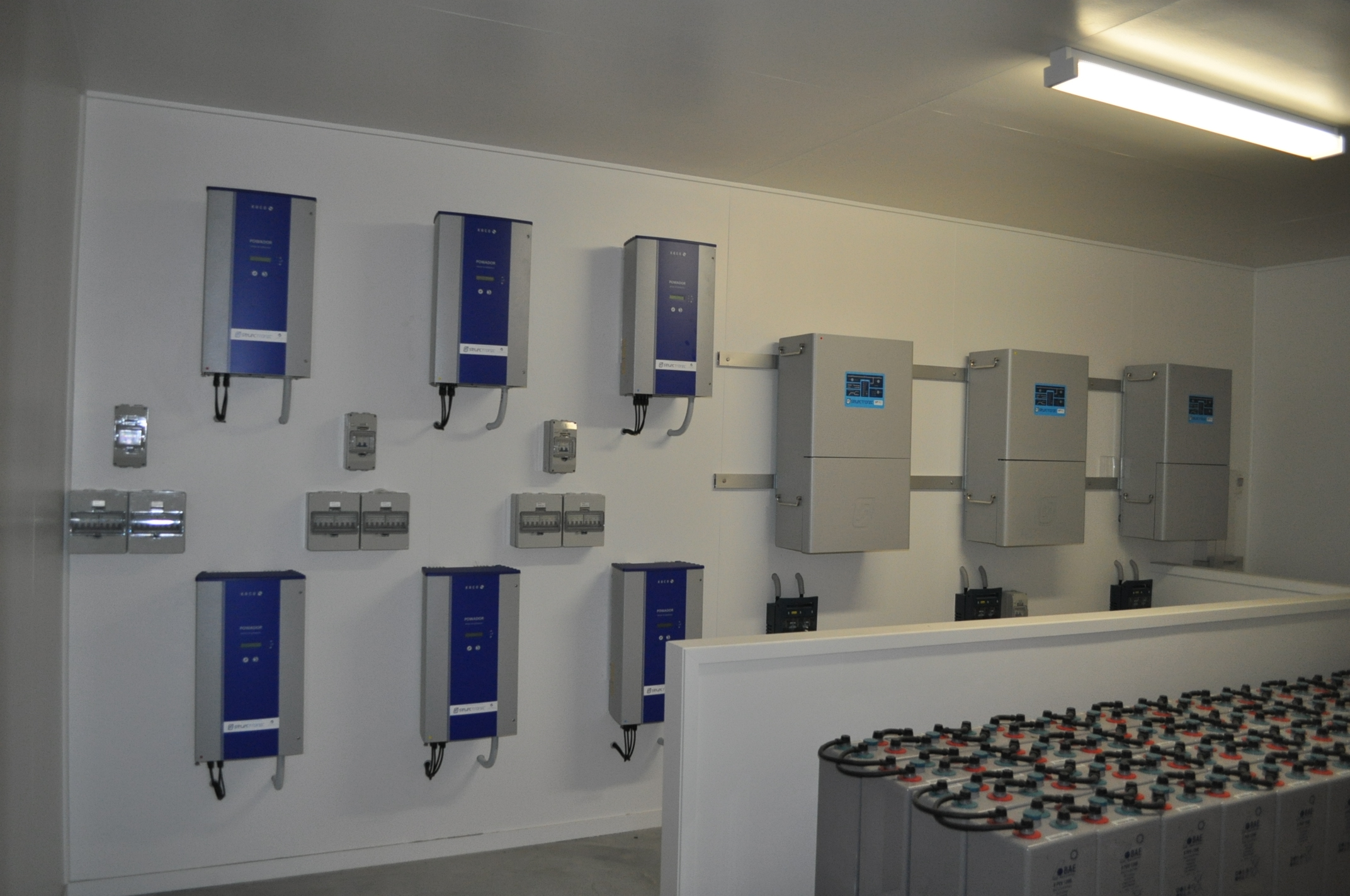 Inverters and Batteries Installed